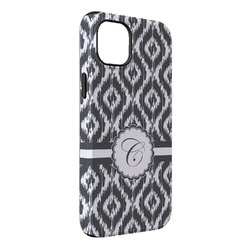 Ikat iPhone Case - Rubber Lined - iPhone 14 Pro Max (Personalized)