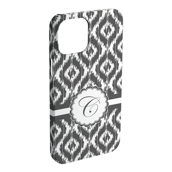 Custom Ikat iPhone Case - Plastic - iPhone 15 Pro Max (Personalized)