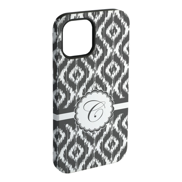 Custom Ikat iPhone Case - Rubber Lined - iPhone 15 Pro Max (Personalized)