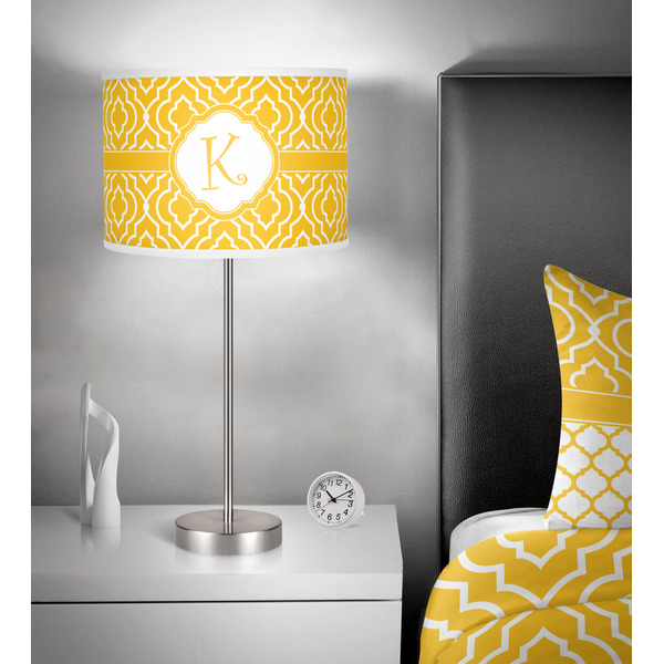 Trellis 13 inch drum lamp shade - in room