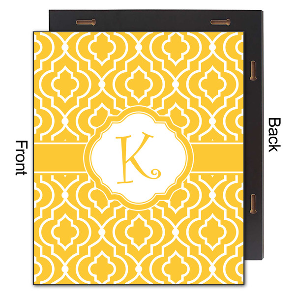 Trellis 20x24 Wood Print - Front & Back View