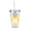 Trellis 16oz Double Wall Acrylic Tumbler with Lid & Straw - Full Print (Personalized)