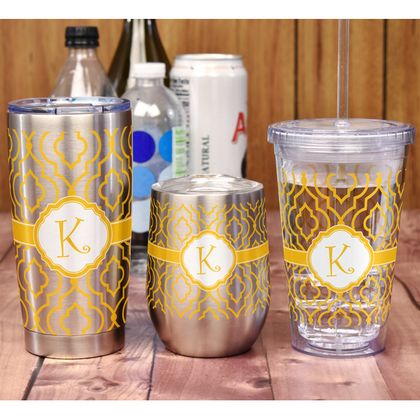 Trellis Acrylic Tumbler - Full Print - In Context