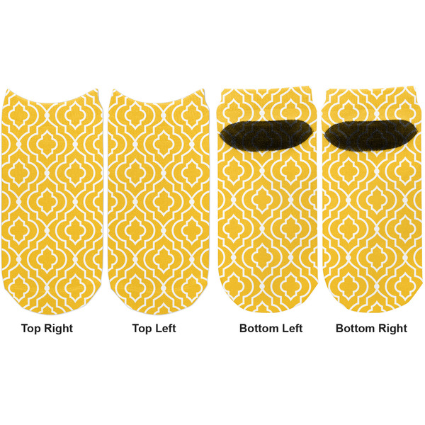 Trellis Adult Ankle Socks - Double Pair - Front and Back - Apvl