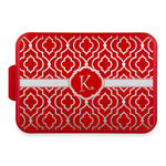 Trellis Aluminum Baking Pan with Red Lid (Personalized)