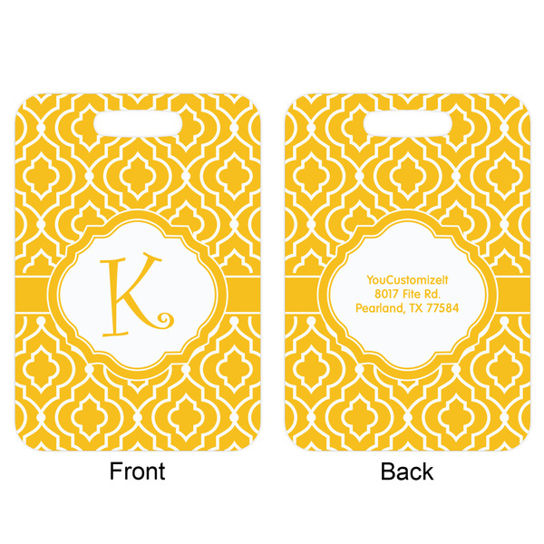 Trellis Aluminum Luggage Tag (Front + Back)