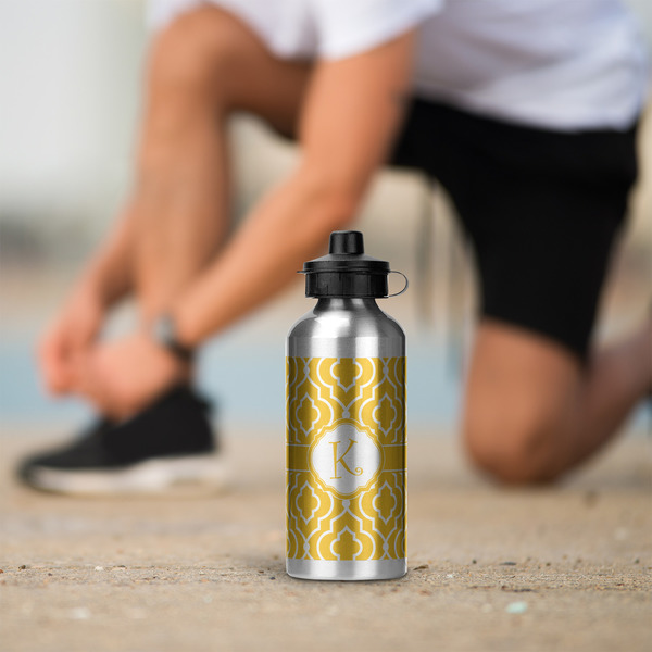 Trellis Aluminum Water Bottle - Silver LIFESTYLE