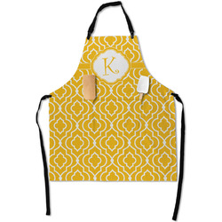 Trellis Apron With Pockets w/ Initial