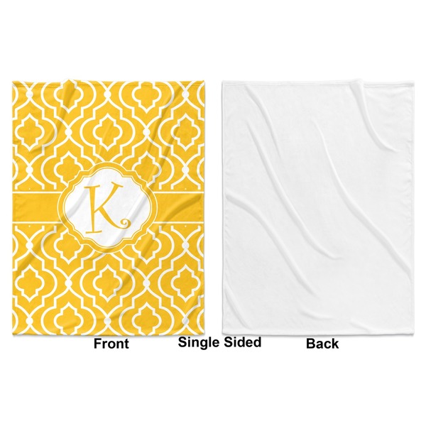 Trellis Baby Blanket (Single Side - Printed Front, White Back)