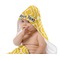 Trellis Baby Hooded Towel on Child