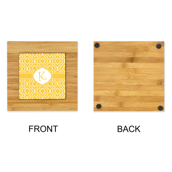 Trellis Bamboo Trivet with 6" Tile - APPROVAL