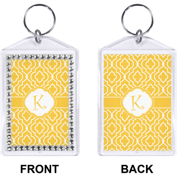 Trellis Bling Keychain (Front + Back)