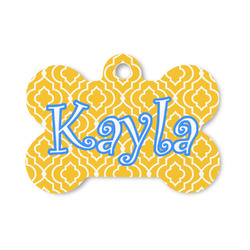 Trellis Bone Shaped Dog ID Tag - Small (Personalized)