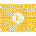 Trellis Woven Fabric Placemat - Twill w/ Initial