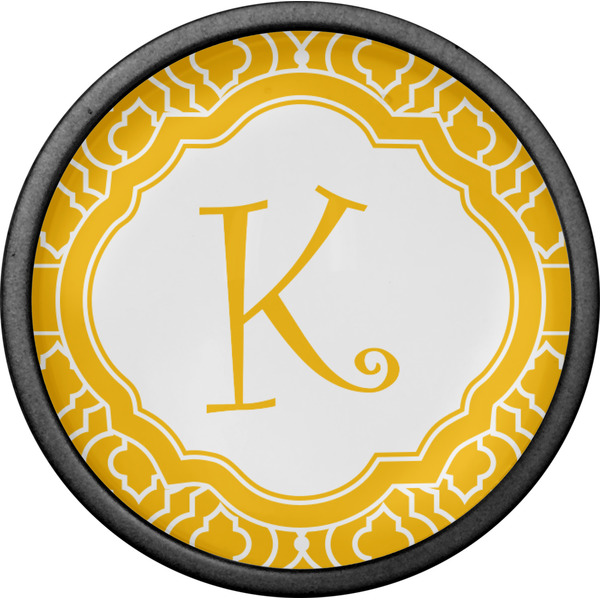 Trellis Cabinet Knob - Black - Front