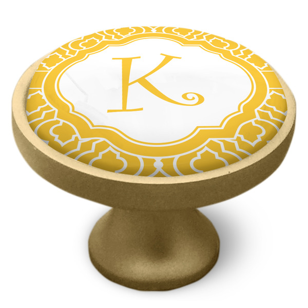 Trellis Cabinet Knob - Gold - Side