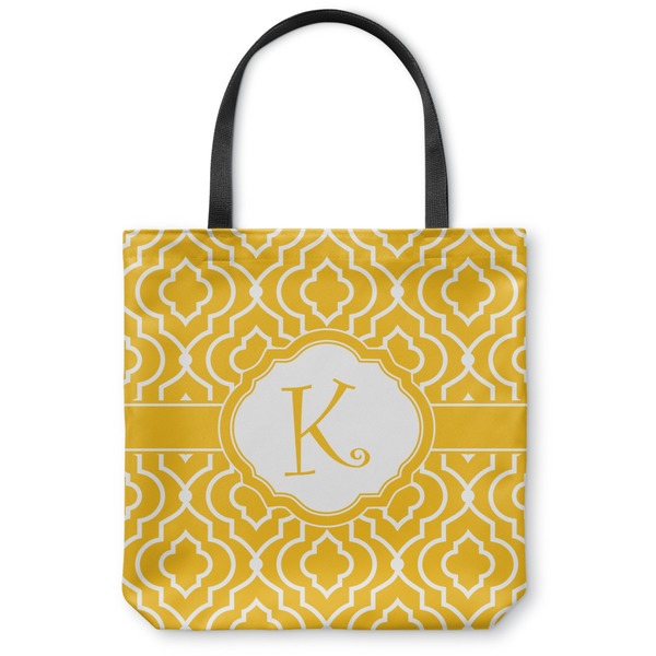 Custom Trellis Canvas Tote Bag (Personalized)