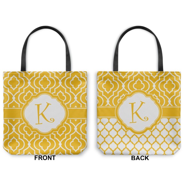 Trellis Canvas Tote - Front and Back