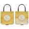 Trellis Canvas Tote - Front and Back