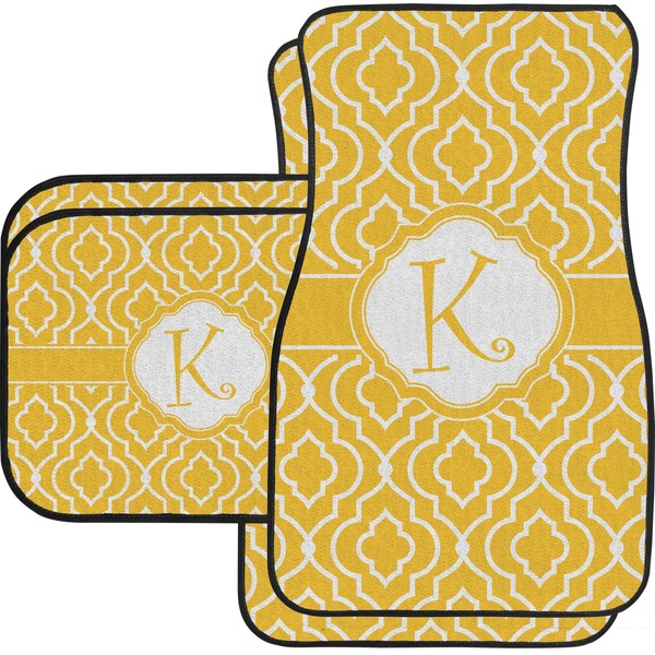 Custom Trellis Car Floor Mats Set - 2 Front & 2 Back (Personalized)