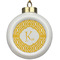 Trellis Ceramic Ball Ornament (Personalized)