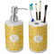 Trellis Ceramic Bathroom Accessories Set (Personalized)