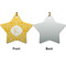 Trellis Ceramic Flat Ornament - Star Front & Back (APPROVAL)