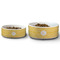 Trellis Ceramic Dog Bowls - Size Comparison