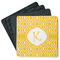 Trellis Square Rubber Backed Coasters - Set of 4 (Personalized)