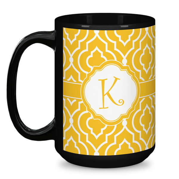 Trellis Coffee Mug - 15 oz - Black