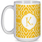 Trellis 15 Oz Coffee Mug - White (Personalized)