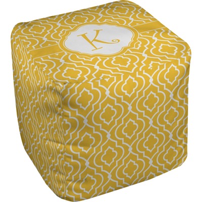 Trellis Cube Pouf Ottoman (Personalized)