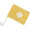 Trellis Car Flag - Small w/ Initial