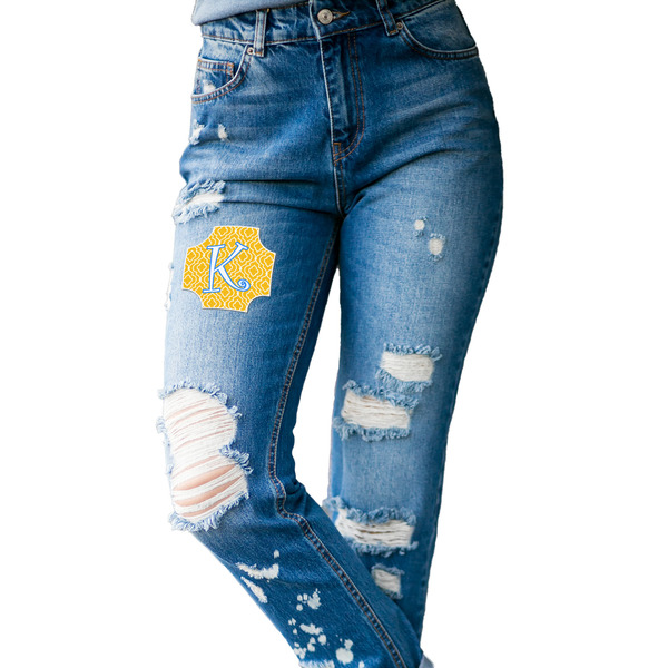 Trellis Custom Shape Iron On Patches - L - single APPROVAL