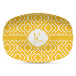 Trellis Plastic Platter - Microwave & Oven Safe Composite Polymer (Personalized)