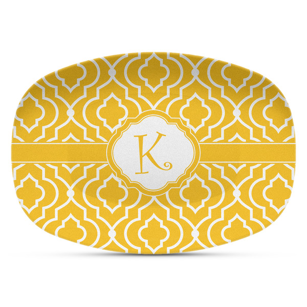Custom Trellis Plastic Platter - Microwave & Oven Safe Composite Polymer (Personalized)
