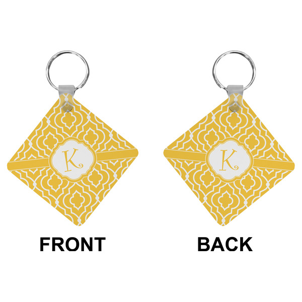 Trellis Diamond Keychain (Front + Back)