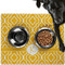 Trellis Dog Food Mat - Large w/ Initial