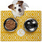 Trellis Dog Food Mat - Medium w/ Initial