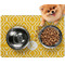 Trellis Dog Food Mat - Small LIFESTYLE