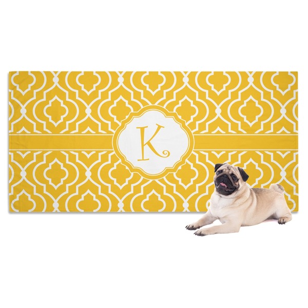 Custom Trellis Dog Towel (Personalized)