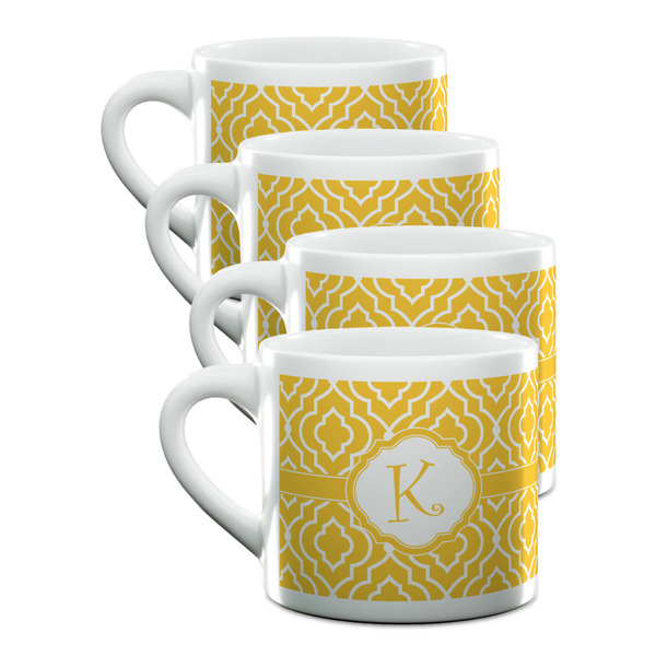 Custom Trellis Double Shot Espresso Cups - Set of 4 (Personalized)