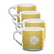 Trellis Double Shot Espresso Mugs - Set of 4 Front