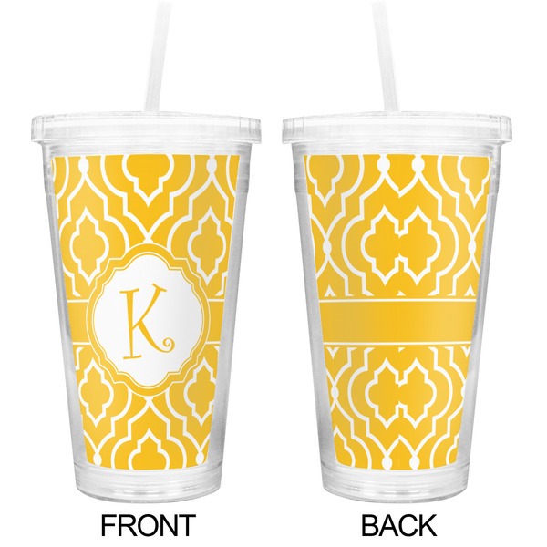 Trellis Double Wall Tumbler with Straw - Approval