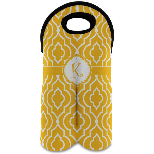 Custom Trellis Wine Tote Bag (2 Bottles) (Personalized)