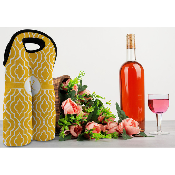Trellis Double Wine Tote - LIFESTYLE (new)