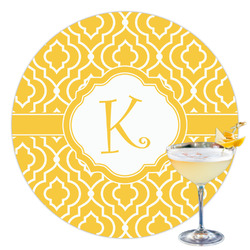 Trellis Printed Drink Topper - 3.5" (Personalized)