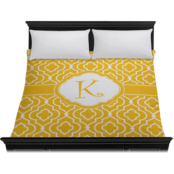 Trellis Duvet Cover - King - On Bed - No Prop