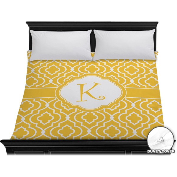 Custom Trellis Duvet Cover - King (Personalized)