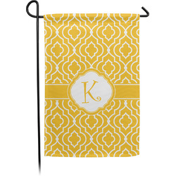 Trellis Small Garden Flag - Double Sided w/ Initial